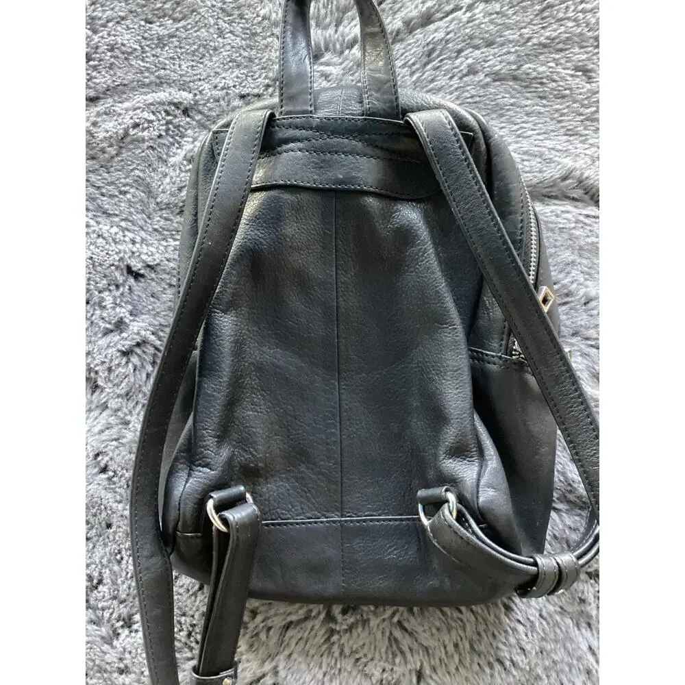 Still Nordic Flo‎ City Backpack 65654 Leather Quilted Mini Bag Travel Black